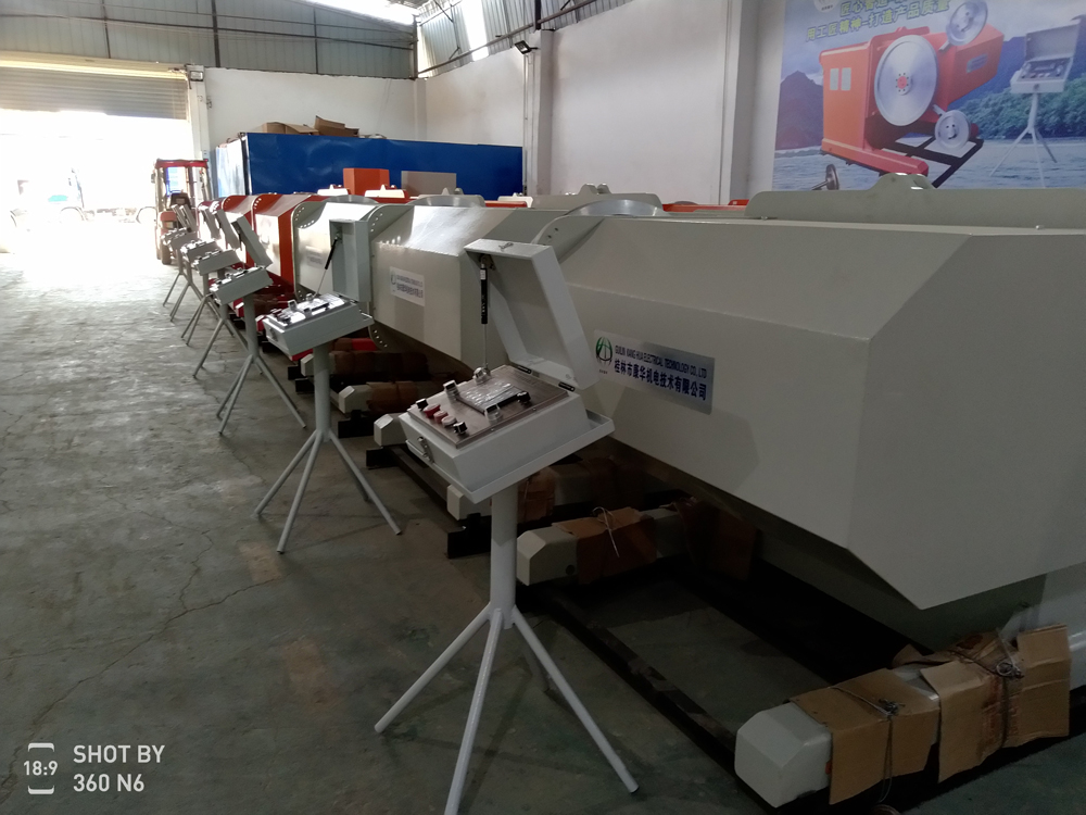 wire saw machine customer site